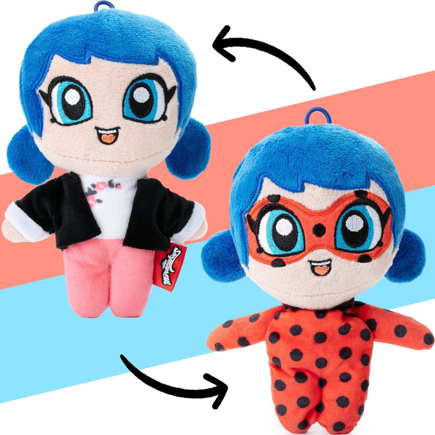Set De 6 Broches Kwami De Miraculous Ladybug – Aleación De Estaño Plateado Con Resina | Producto Oficial Licenciado